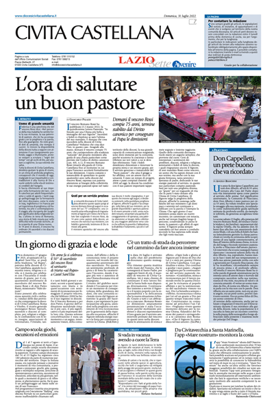 Avvenire - pagina diocesana del 31/07/2022